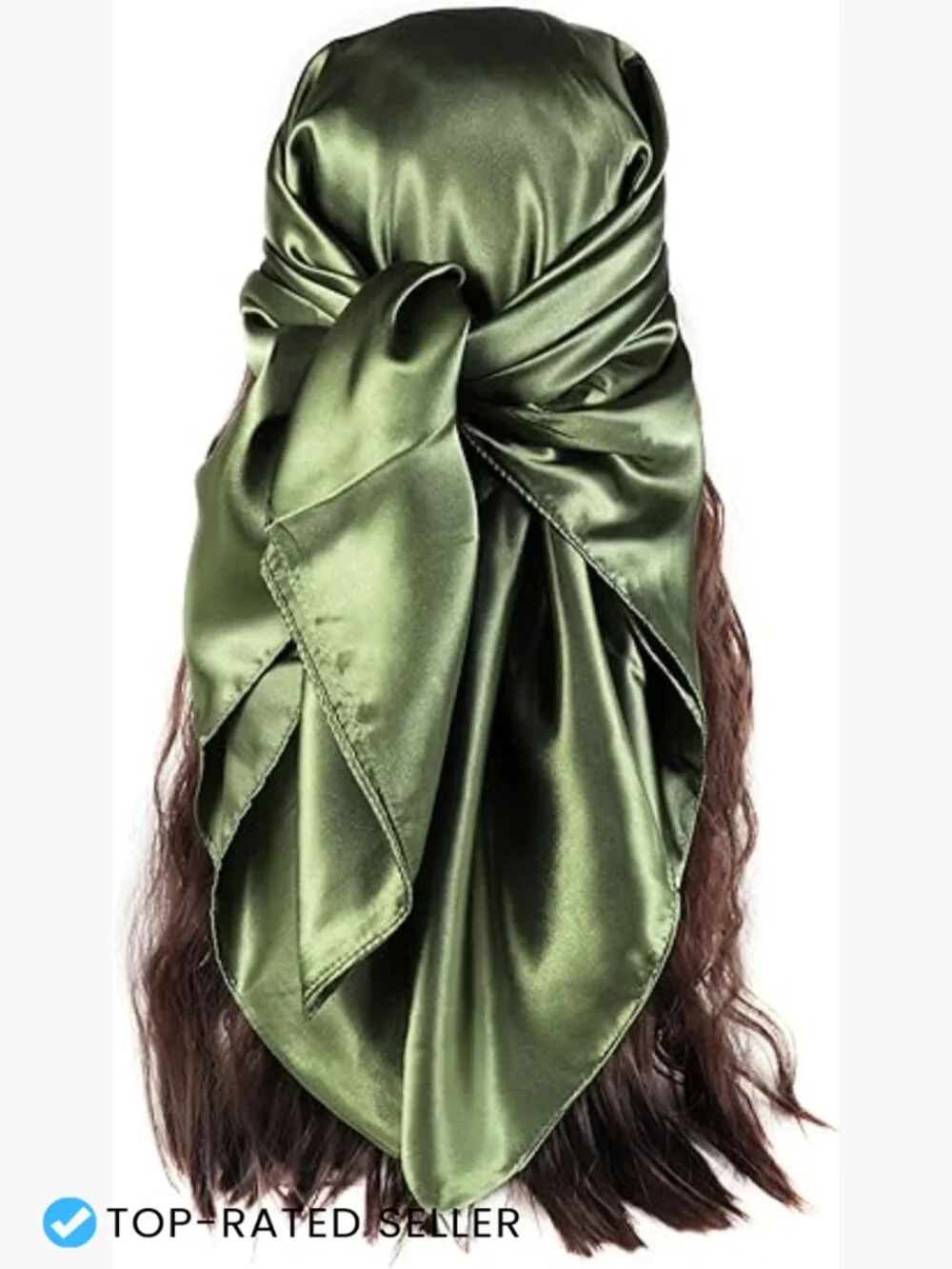 Satin Hair Scarf Square Silk Like Bandana Neck Scarf Headwrap All Season